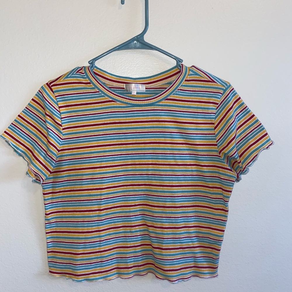 Striped crop top